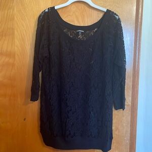 Express 3-4 sleeve lace top